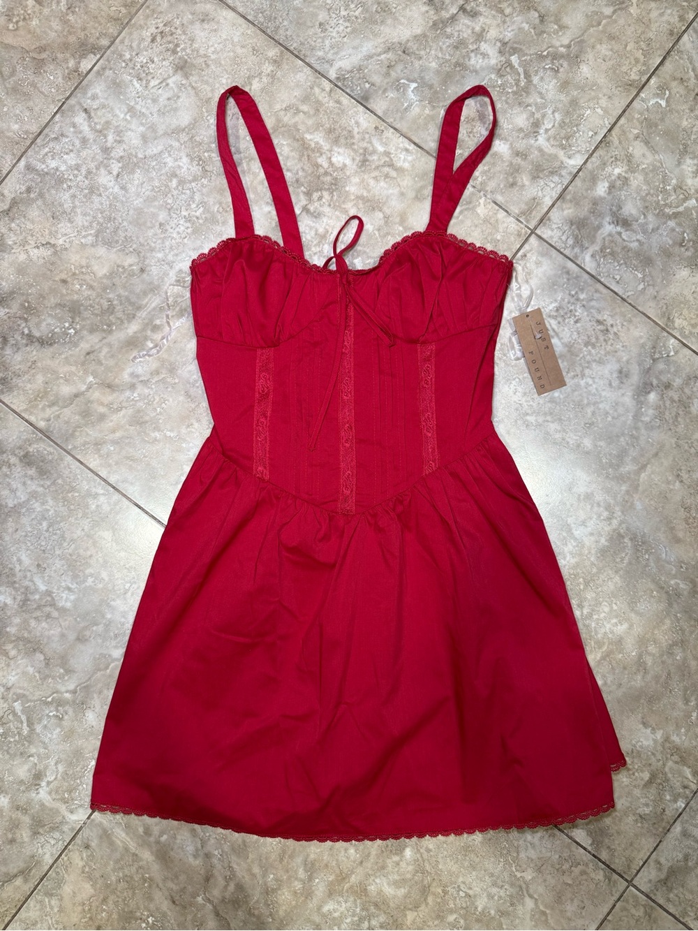 Just Found Red Corset Dress